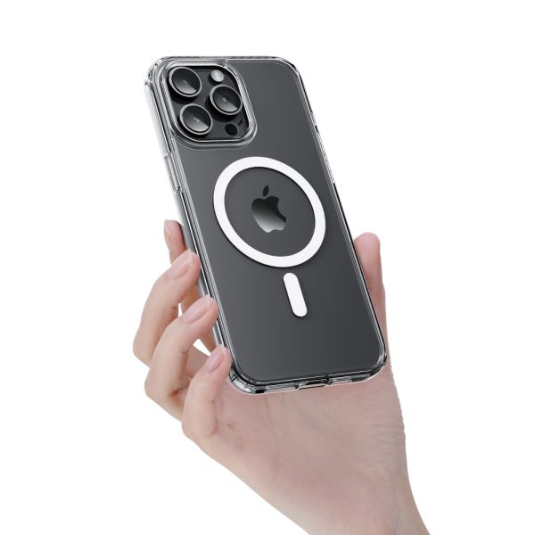 Rock Crystal Series Magnetic Case for Iphone 16 Pro transparent