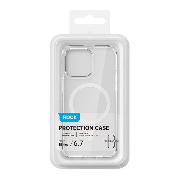 Rock Crystal Series Magnetic Case for Iphone 16 Pro Max transparent