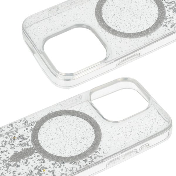 Tel Protect Moonlite Magsafe Case for Iphone 14 Pro Max silver clear