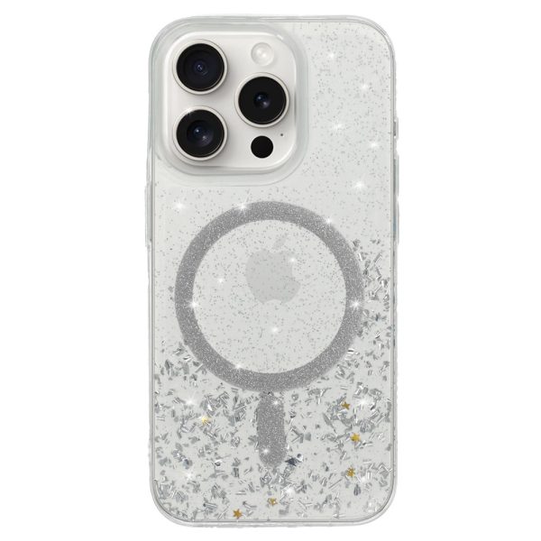 Tel Protect Moonlite Magsafe Case for Iphone 15 silver clear