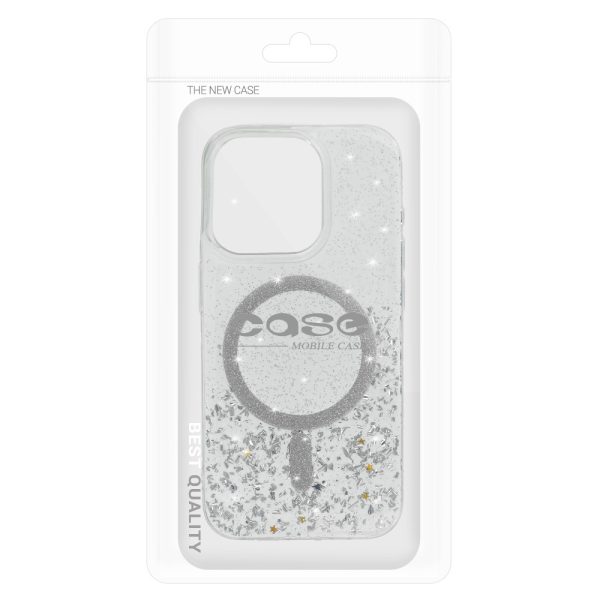 Tel Protect Moonlite Magsafe Case for Iphone 15 silver clear