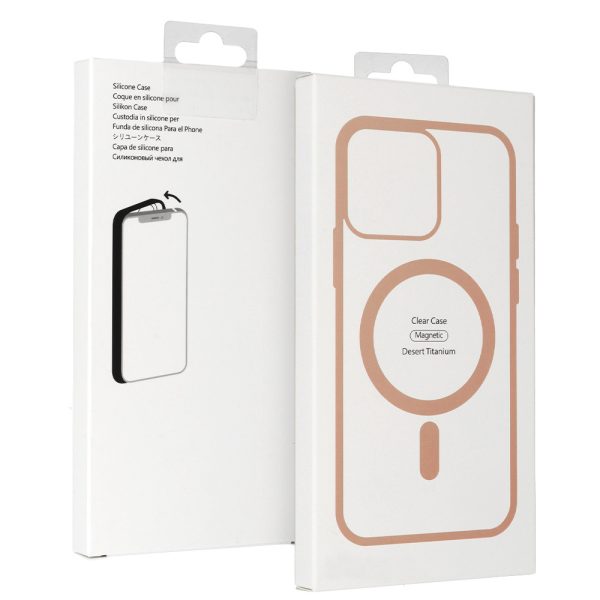 Acrylic Color Magsafe Case for Iphone 12 Pro Max desert titanium