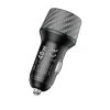Blavec Car charger BS-21 Carbon - Type C + USB - PD 48W 3A (CCBS21C-CUB48) black