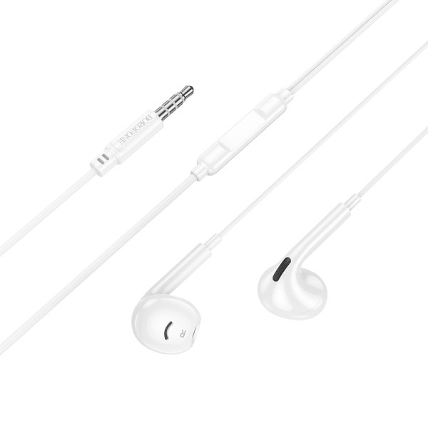 Borofone Earphones BM96 Brilliant with microphone white