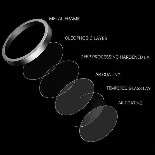 Tempered glass Tel Protect Titanium Lens 99% AR on camera for Iphone 13 Pro/13 Pro Max transparent