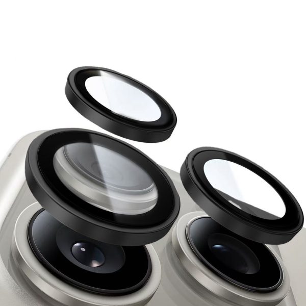 Tempered glass Tel Protect Titanium Lens 99% AR on camera for Iphone 16 Pro/16 Pro Max black