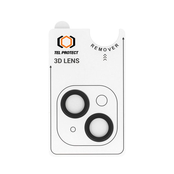 Tempered glass Tel Protect 3D Lens on camera for Iphone 13/13 Mini black