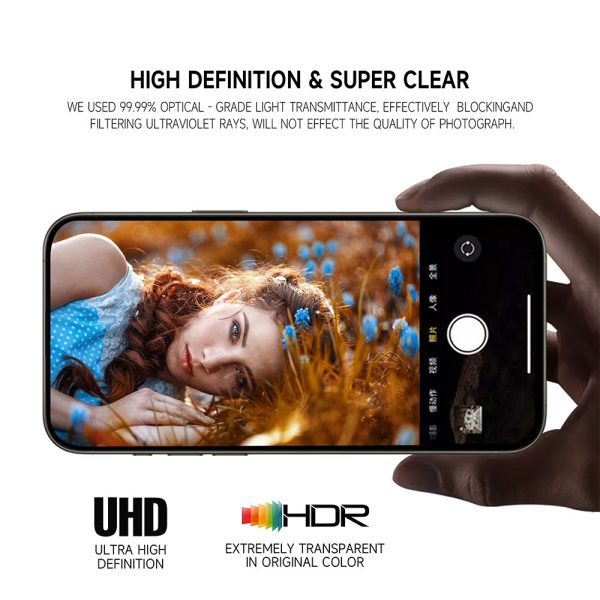 Tempered glass Tel Protect 3D Lens on camera for Iphone 13/13 Mini black
