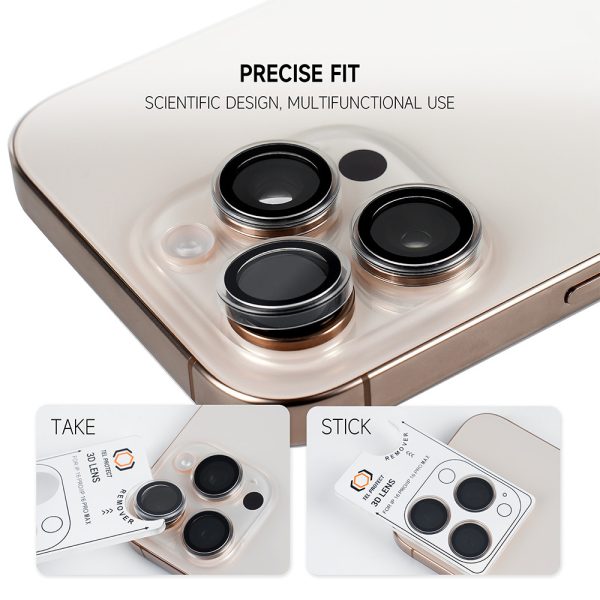 Tempered glass Tel Protect 3D Lens on camera for Iphone 13/13 Mini black