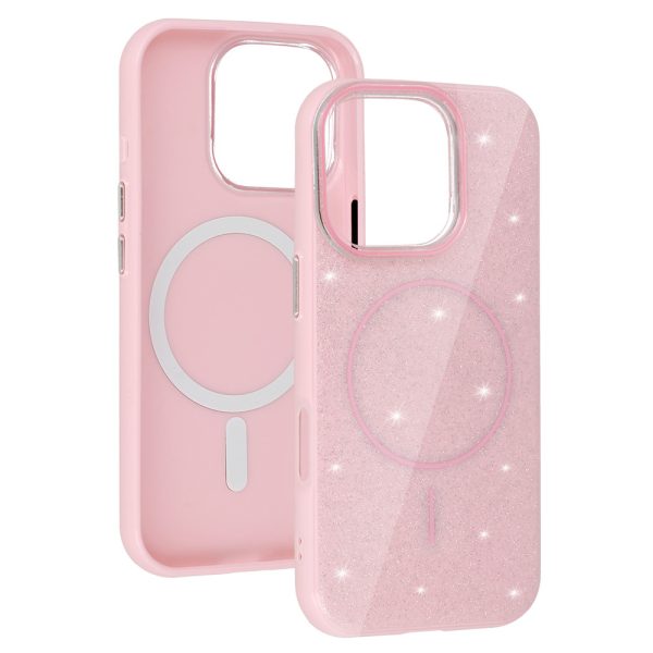 Magsafe Slim Shiny for Iphone 16 light pink