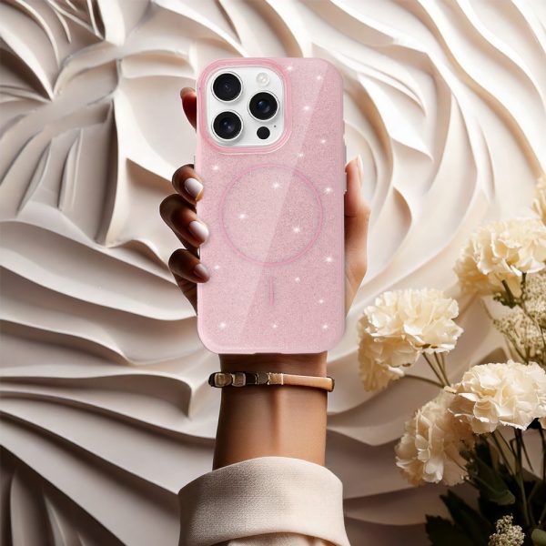 Magsafe Slim Shiny for Iphone 16 light pink