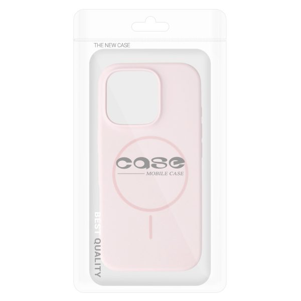 Magsafe Slim Silicone for Iphone 15 Pro light pink