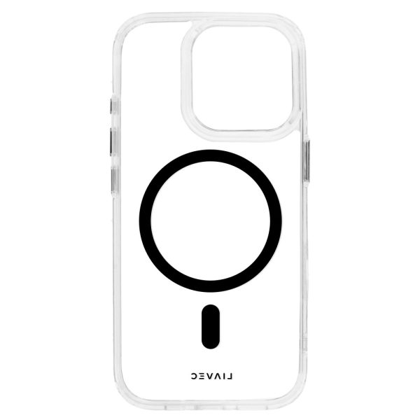 Liavec Glossy Magsafe Clear Case do Iphone 13/14 black