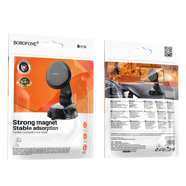 Borofone Car holder BH136 Parker magnetic to dashboard black