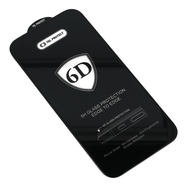 Tel Protect Full Glue 6D Tempered Glass for SAMSUNG GALAXY A56 5G Black