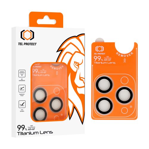 Tempered glass Tel Protect Titanium Lens 99% AR on camera for Iphone 13 Pro/13 Pro Max transparent