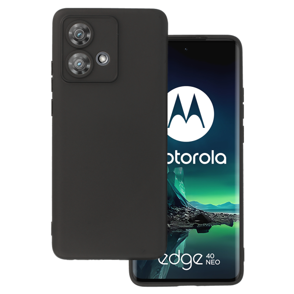 Back Case MATT for MOTOROLA EDGE 40 NEO 5G Black
