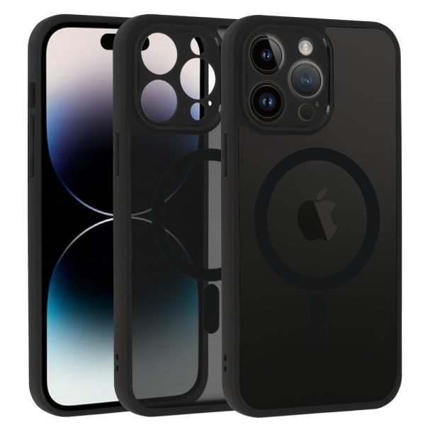 Full Matte Mag Cover for Iphone 14 Pro Max black