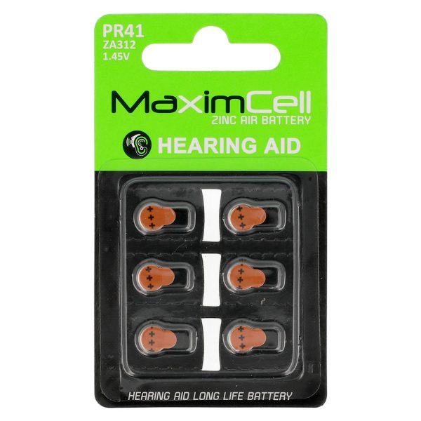MaximCell batteries for hearing aids PR41