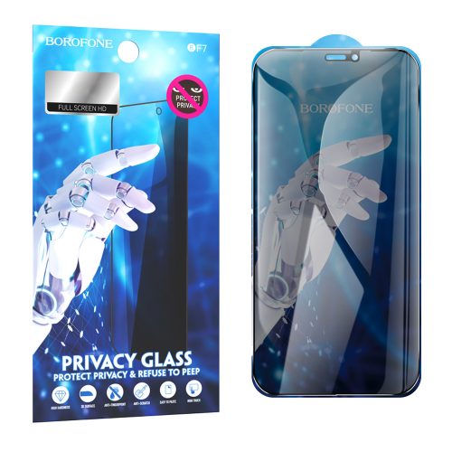 Borofone Tempered glass BF7 Diamond Armor Full Screen Anti-spy for Iphone 12 Pro Max