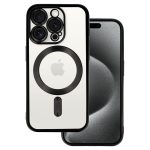 Metallic Magsafe Case for Iphone 15 Pro Black