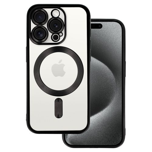 Metallic Magsafe Case for Iphone 15 Pro Black