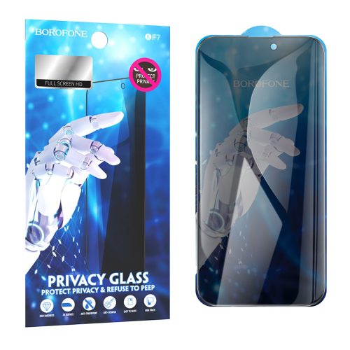 Borofone Tempered glass BF7 Diamond Armor Full Screen Anti-spy for Iphone 16 Pro