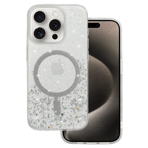 Tel Protect Moonlite Magsafe Case for Iphone 16 silver clear