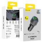 Blavec Car charger BS-21 Carbon - Type C + USB - PD 48W 3A (CCBS21C-CUB48) black