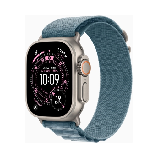 Apple Watch Ultra 3 (Series 11 2025) Gps +Cellular 49mm Natural Titanium Case with Alpine Loop M Light Blue EU