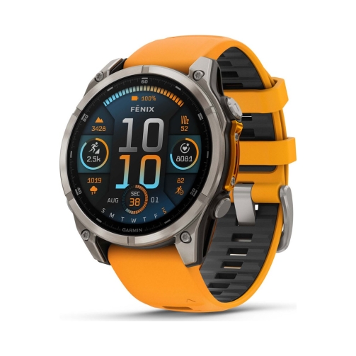 Garmin Watch Fenix 8 Amoled Sapphire GPS 47mm Graphit/Titanium Titan EU