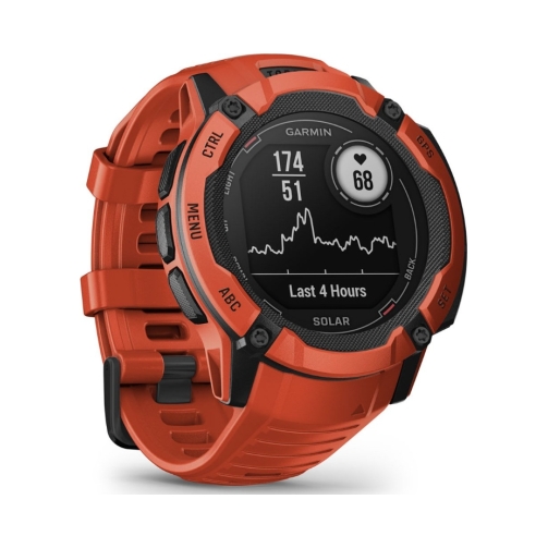 Garmin Watch Instinct 2X Solar GPS 50mm Red EU