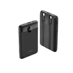 Power Bank VEGER W1170 10000mAh 22.5W C11 με Ενσωματωμένα Καλώδια USB-C  Lightning – Slim  Fast Charging